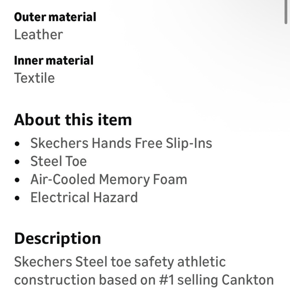 Skechers STEEL TOE Men’s Size 7 Black Slip-On Loafers - Picture 15 of 16